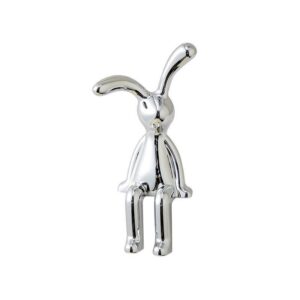 3D Electroplated Long-Eared Rabbit Ornament