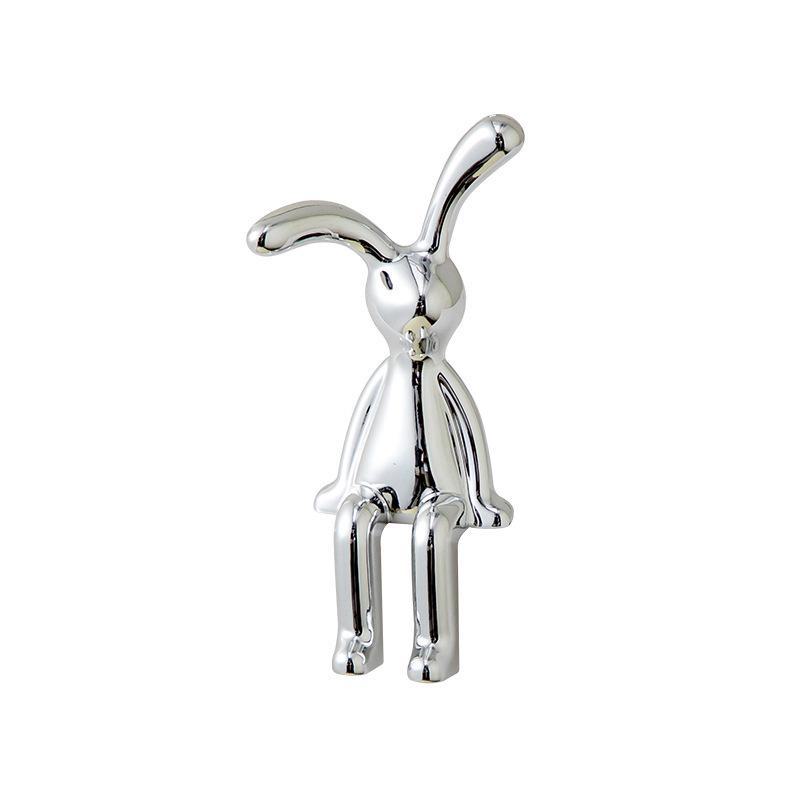 3D Electroplated Long-Eared Rabbit Ornament