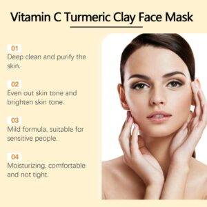 Turmeric VitaminC Clay Mask Deep Cleansing